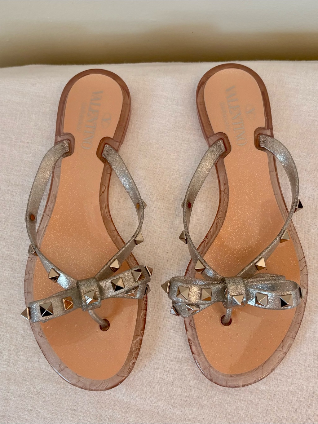 Valentino Garavani Rockstud Rubber Slipper 37